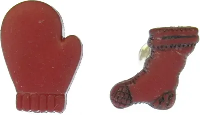 Produktbild von Handschuhe und warme Socke Ohrstecker Miniblings Winter Schnee Weihnachten rot