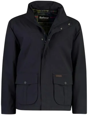 Produktbild von cel dunkelblaue Barbour Sommerjacke mit Reißverschluss und Knöpfen