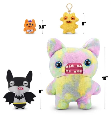 Immagine prodotto di Fuggler x DC, 23 cm, di ZURU. Divertenti mostri "bruttini", peluche da supereroe per bambini e adulti (Batman)