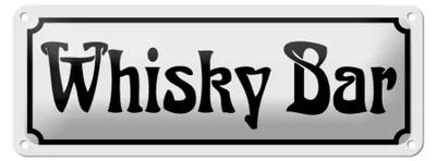 Produktbild von Blechschild Whisky Bar 27x10cm Wand Bar Schnaps Man Cave Dekoration