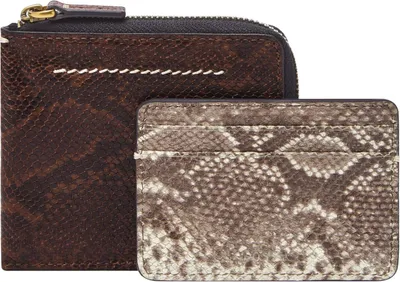 Produktbild von FOSSIL Kartenetui Kartenhalter Westover Large Zip Bifold Mocha braun