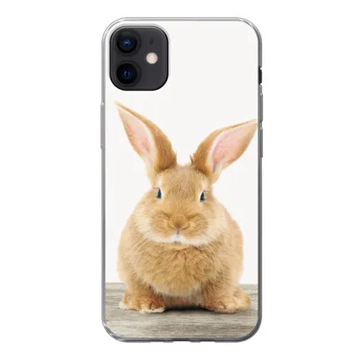 Produktbild von MuchoWow® Handyhülle Schutzhülle Hülle für iPhone 12 mini Kaninchen - Babykaninchen - Tiere - Kinder - Mädchen - Jungen Silikon Softcase Handy Hülle - Bild