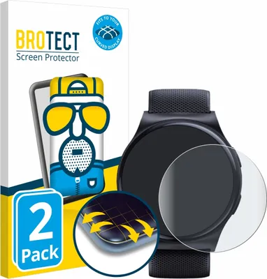 Produktbild von 2x BROTECT Fullscreen Schutzfolie für Motorola Moto Watch 120 Displayschutz Folie Fullcover Matt Entspiegelungsfolie