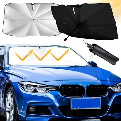 Produktbild von Sonnenschutz Auto-Vorhang, Faltbare Auto-Sonnenschutz, Leichter Regenschirm, UV-Schutz