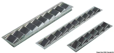Produktbild von Nawiewnik żaluzjowy polerowany auf lustro SS 525x76 mm Osculati 53.206.01