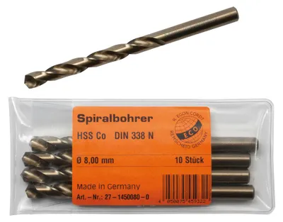 Obrázok produktu pre Dönges HSS vrták Co 5%, Ø 9,5 mm (HSS vrták do kovu)