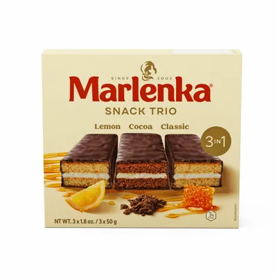 Obrázek produktu pro MARLENKA® Triopack Medové Snacky 3 x 50 g