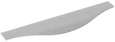 Griffleiste gebogen 445 mm Aluminium Edelstahl-Effekt