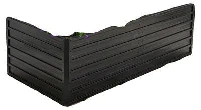 Obrázek produktu pro Sada pro vyvýšené záhony, ocel s povrchovou úpravou, rozměry 190 x 90 x 64 cm, otevřená spodní část, ergonomická výška, robustní konstrukce