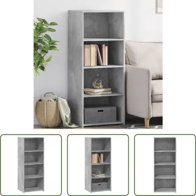 Produktbild von The Living Store Highboard Betongrau 50x41x124 cm Holzwerkstoff