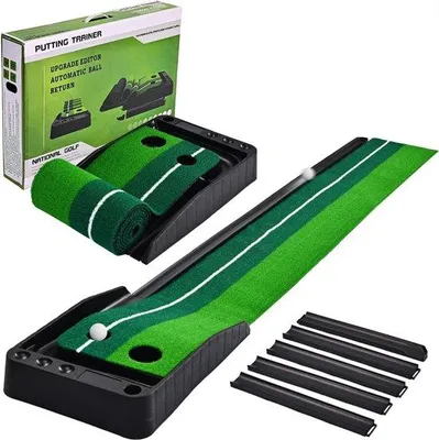 Produktbild von Famanu Putting Mat Golf - 250 cm mit Rückführsystem - Indoor und Outdoor