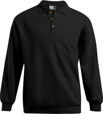 Produktbild von Polo-Sweatshirt Herren, Schwarz, XXL