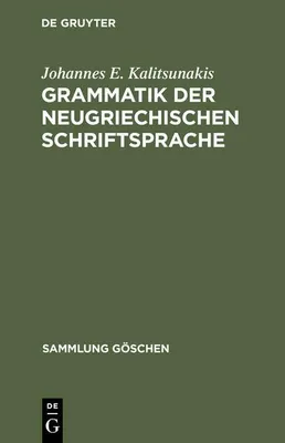 Produktbild von Grammatik der neugriechischen Schriftsprache