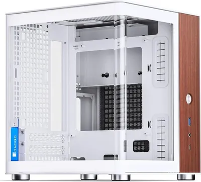 Image de Jonsbo TK-0 Boîtier PC Mini-Tour Mini-ITX verre trempé bois