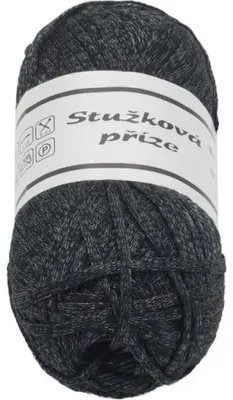 Zdjęcie produktu dla Przędza STUŽKOVÁ - 50 g / 109 m - czarna