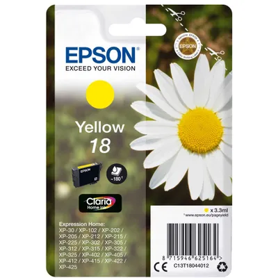 Produktbild von Epson 18 C13T18044012 Gelb  Original Tinte 180 Seiten