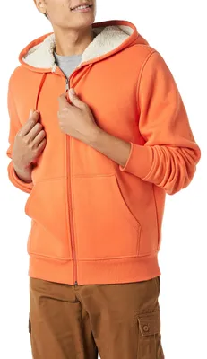 Produktbild von A. Essentials Herren Hoodie mit Sherpa-Futter und durchgehendem Reißverschluss,