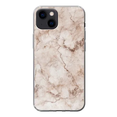 Produktbild von MuchoWow® Handyhülle Schutzhülle Hülle für iPhone 13 mini Marmor - Luxus - Braun Silikon Softcase Handy Hülle - Softcase