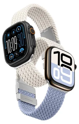 Productafbeelding van Set van 2 Amazingthing Blend Band horlogebanden voor Apple Watch 42mm - Sterrenblauw / Sterren