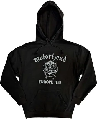 Produktbild von Motorhead - "Europe ´81" Kapuzenpullover für Herren/Damen Uni RO10271 (XL) (Schwarz)
