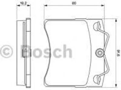 Produktbild von Bosch Bremsbelagsatz, Scheibenbremse  0 986 460 954