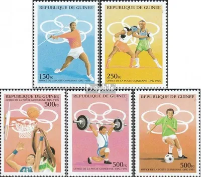 Produktbild von Briefmarken Guinea 1995 Mi 1521-1525 (kompl.Ausg.) postfrisch Olympische Sommerspiele 96