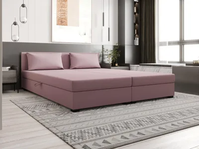 Obrázek produktu pro Kontinentální manželská postel 140x200 ROSIE 14 - růžová