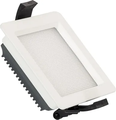 Produktbild von LED Downlight Einbaustrahler 10W Eckig  Aero 130lm/W Mikroprismatisch  Ausschnitt 85x85 mm 4000K Neutralweiß
