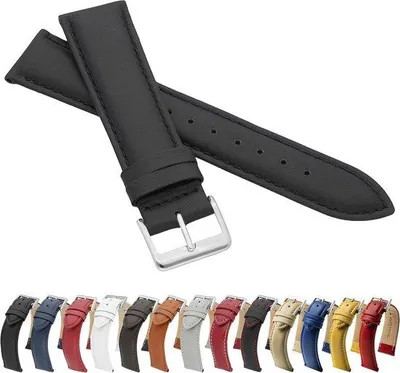 Obrázek produktu pro Černý kožený řemínek 20 mm
