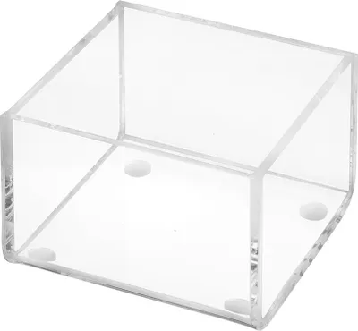 Produktbild von Aufbewahrungsbox aus Acrylglas 75x75mm, 50mm Hoch,  transparent / durchsichtig / Kunststoff / Quadratisch / Sammelbox / ohne Deckel - Zeigis®