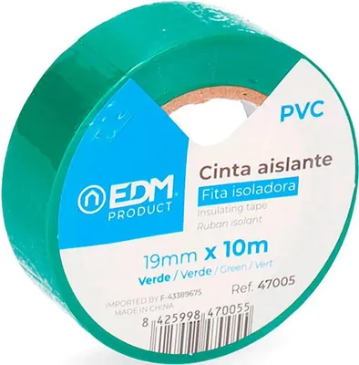 Produktbild von Edm Isolierband 19 X10 M Grün Grün One Size