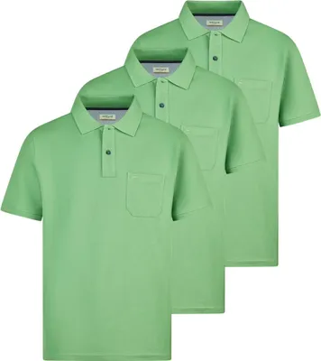Produktbild von Redmond 3er Pack Basic Poloshirt Weiches Material mit hohem Komfort, Klassischer Polokragen zeitloser Stil, Vielseitig kombinierbar für jeden Tag