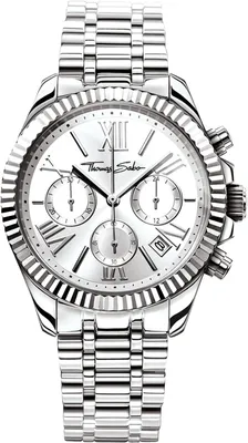 Produktbild von Thomas Sabo Damen Chronograph mit Quarzwerk Edelstahl-Gliederband
