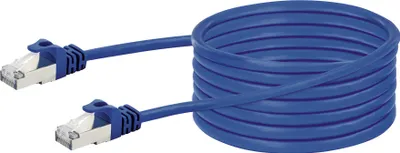 Produktbild von Schwaiger Netzwerkkabel CAT8  10m 2x RJ45 Stecker blau