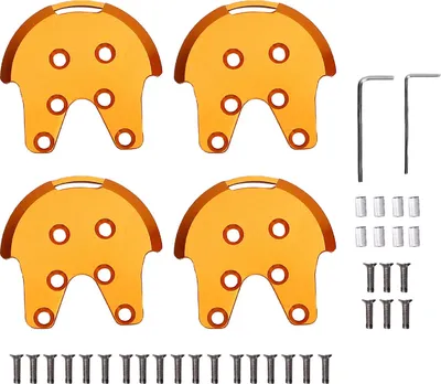 Produktbild von 4pcs Metallverstärkungsplatte Kit für DJI Phantom 2 3 Drohnen Aluminiumlegierung Schutzpropellermotor Mount Basis -Drohnenzubehör Gold Gold