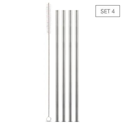 Produktbild von Karl Weis Trinkhalme, Edelstahl, gerade, 24 cm, 4 Stück