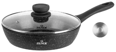 Produktbild von Schmorpfanne 26cm 2.6L mit Marmorbeschichtung mit Deckel ZILNER ZL-7716