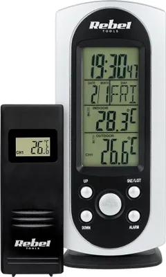 Obrázek produktu pro Rebel URZ3255-1 Bezdrátová meteorologická stanice s venkovním čidlem