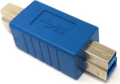 Produktbild von USB 3.0 Adapter Typ B Stecker zu Stecker Kabel in Blau
