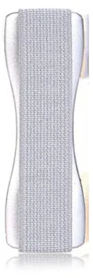 Produktbild von CLM-Tech Fingerhalterung Handy - Einhandbedienung Handy Halterung Band - Handygriff Fingerhalter Handy Selbstklebend - Handyfingerhaltung Smartphone Fingerhalter in Silber