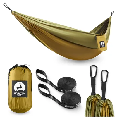 Produktbild von MOUNTAIN GOAT Hängematte, 1 Person, leicht, kompakt, für Camping und Zeltgebrauch