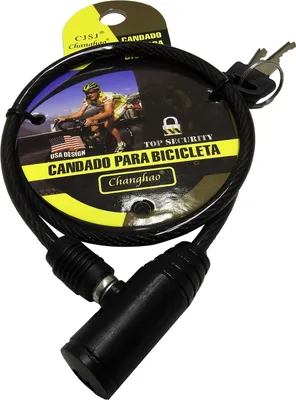 Immagine prodotto di Serratura per bicicletta CH-203S, serratura a cavo da 650 mm/6 mm con chiave Supporto per bicicletta Serratura per bicicletta