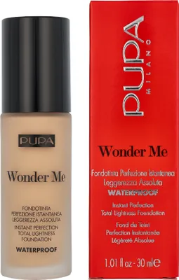 Produktbild von PUPA Milano Wonder Me, Pumpenflasche, Flüssigkeit, Mischhaut, trockene Haut, normale Haut, Mattierend, Glättend, Licht, Warm