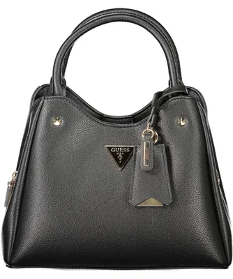 Produktbild von Elegante Schwarze Damenschultertasche mit Praktischen Fächern und Reißverschluss