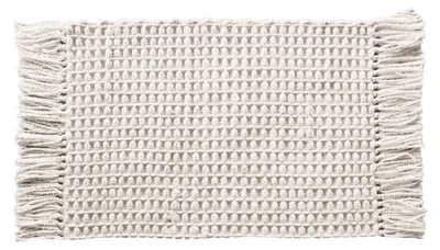 Produktbild von Heckettlane Off-White Badematte - Madras 60xx100 cm - Hergestellt aus 60% Polyester 40% Baumwolle