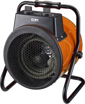 Imagen del producto de Calentador industrial EDM 07098, color y naranja, 1500 W / 3000 W
