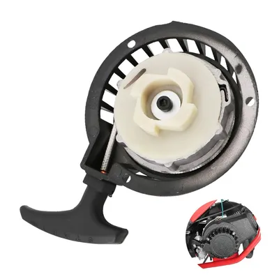 Produktbild von Schwarzes Starterzubehör, Seilzugstarterbaugruppe aus Aluminium für 2-Takt-Roller und Dirtbikes mit 49 ccm/98 mm
