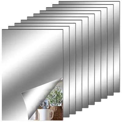 Immagine prodotto di Specchio da parete, autoadesivo, flessibile, morbido, senza vetro, adesivo specchiante, decorativo