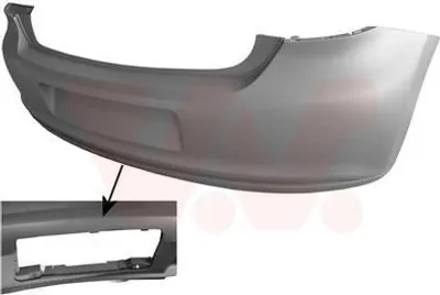 Produktbild von VAN WEZEL Heckstoßstange Stoßfänger Hinten für VW Polo Schrägheck (6R1, 6C1) POLO Van (6R)
