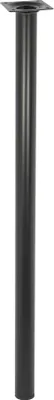 Produktbild von WAGNER Möbelbein CLASSIC RETRO - Ø 30 x 600 mm, Anschraubplatte 60 x 60 mm, Innengewinde Ø 10 mm, Stahl, schwarz - 12106001